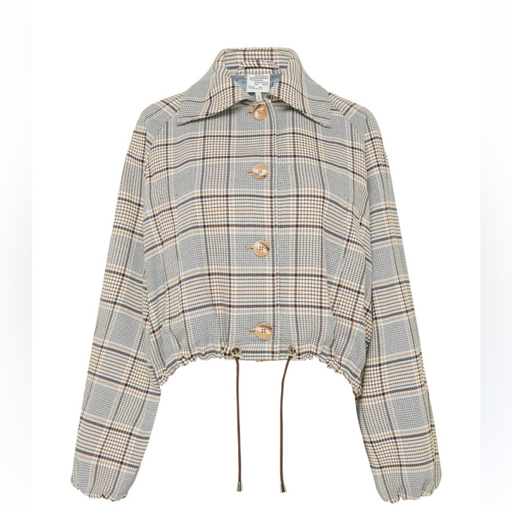 Baum und Pferdgarten Blair Jacket, size 36 (US M), cream brown houndstooth